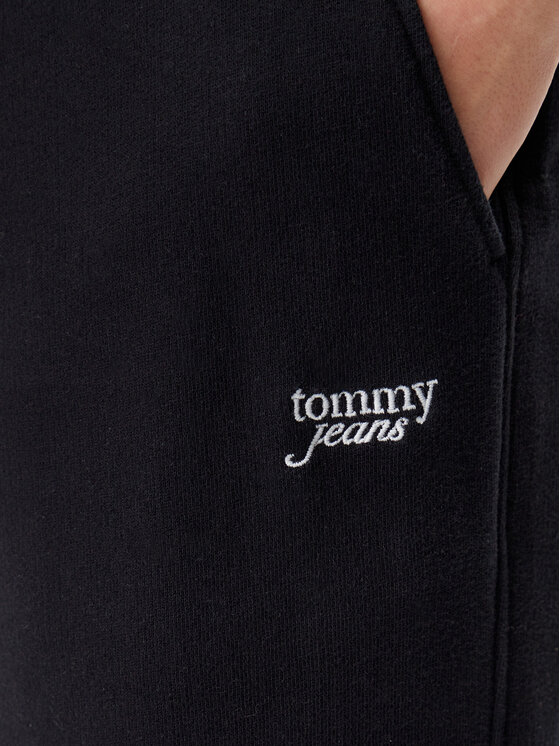 Tommy Jeans Tommy Jeans Spodnie dresowe Script DW0DW20670 Czarny Relaxed Fit