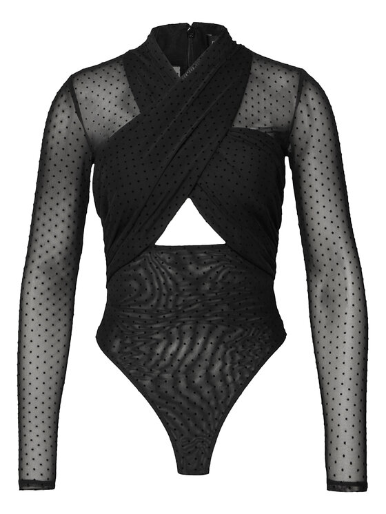 Bardot Bardot Body Aliyah 60050TB5 Czarny Slim Fit