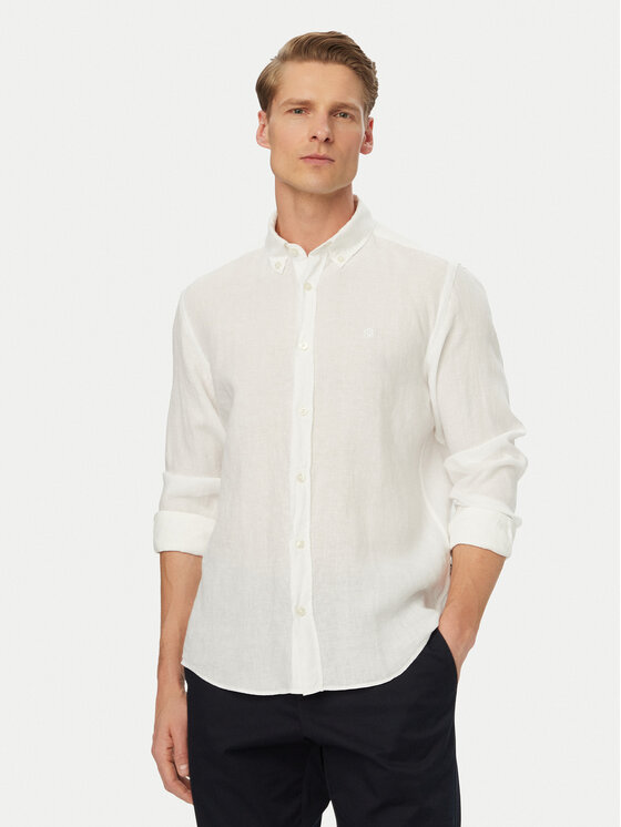 BOSS BOSS Риза H-Liam 50556077 Бял Regular Fit