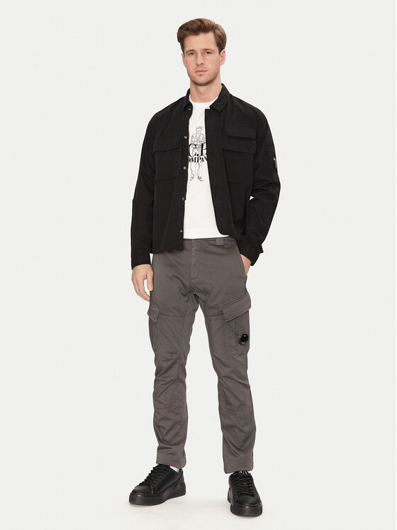 C.P. Company C.P. Company Marškinėliai 18CMTS288A006057O Balta Regular Fit