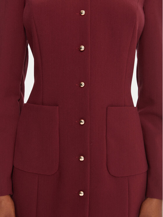 French Connection French Connection Kokteiļkleita 71ZEU Bordo Regular Fit