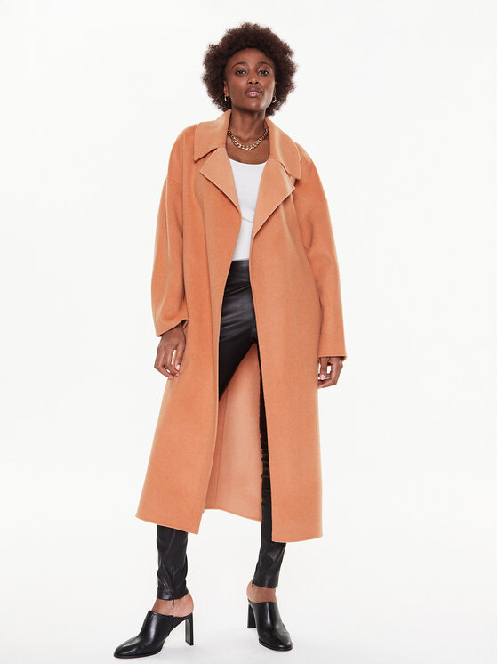 Calvin Klein Calvin Klein Vuneni kaput K20K205006 Narančasta Oversize