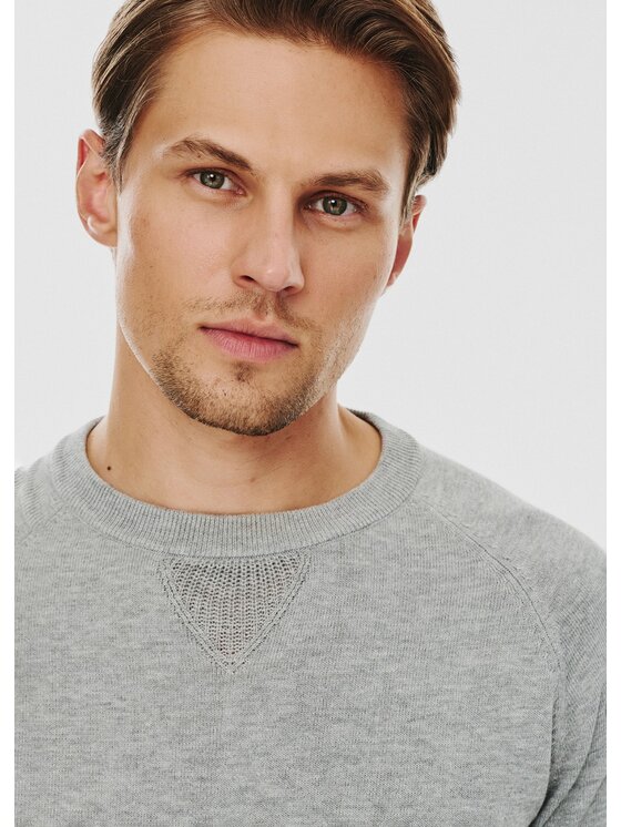 Pako Lorente Pako Lorente Sweter P24WF-2X-028 Szary Classic Fit