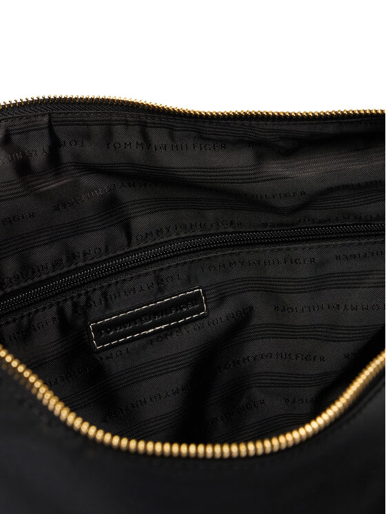 Tommy Hilfiger Tommy Hilfiger Táska Th Go Hobo Nylon AW0AW18229 Fekete
