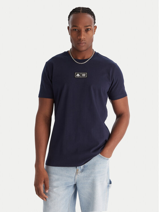 Kappa Tricou Authentic Nuria 341V2UW Bleumarin Regular Fit