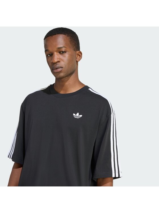adidas adidas Тишърт adicolor 3-Stripes KD4095 Черен Oversize