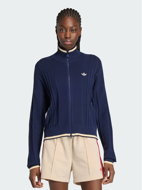 adidas adidas Cardigan Firebird KT1864 Albastru Loose Fit
