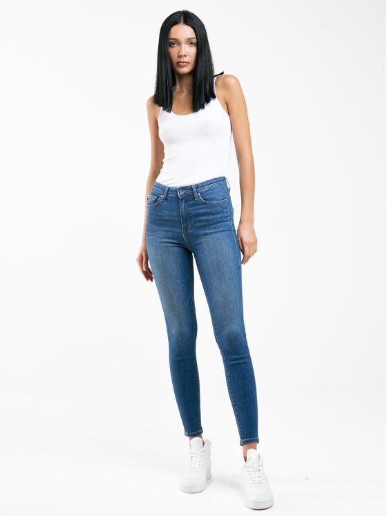 BIG STAR BIG STAR Jeansy MARIELLA HIGH WAIST Niebieski Basic Fit