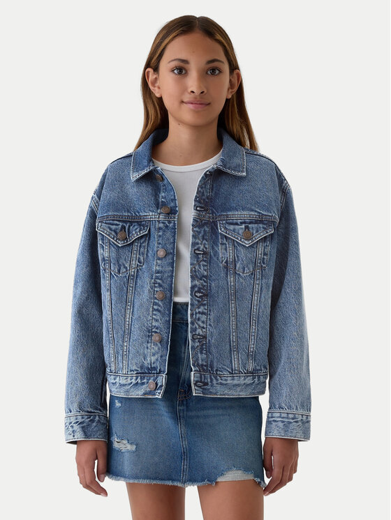Gap Gap Kurtka jeansowa 523213-00 Niebieski Regular Fit