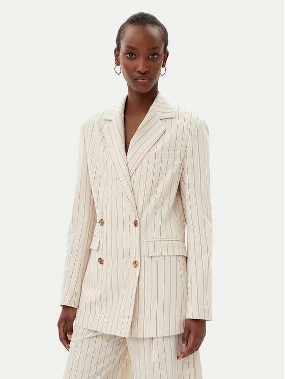 Fracomina Fracomina Sakko FR25SJ3003W761D4 Écru Slim Fit