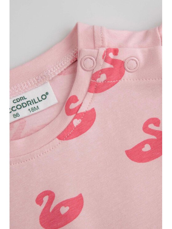 Coccodrillo Coccodrillo Sukienka codzienna WC6112801TGN-033 Różowy Regular Fit