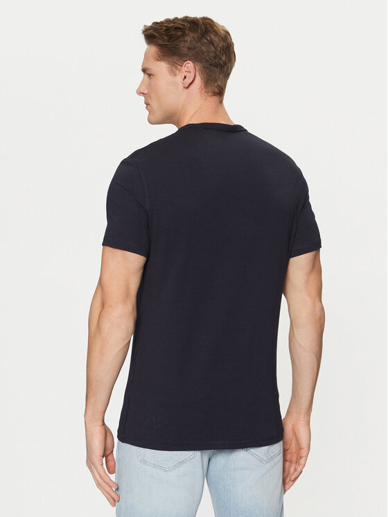 Guess Guess T-shirt M5RI14 J1314 Tamnoplava Slim Fit