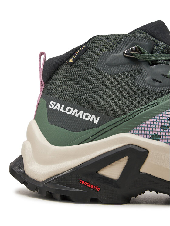 Salomon Salomon Turistiniai batai X Raise Mid Gore-Tex L47458100 Žalia