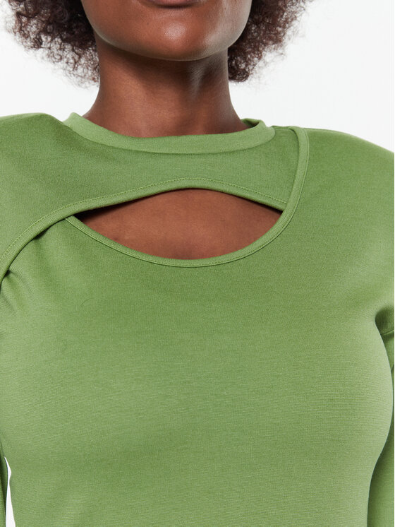 Gestuz Gestuz Vestito da giorno Anka 10906826 Verde Slim Fit