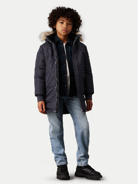 Calvin Klein Jeans Parka IB0IB02253 ierna Regular Fit