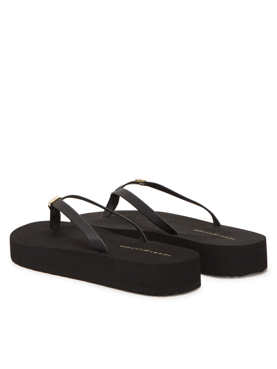Tommy Hilfiger Tommy Hilfiger Джапанки Elevated Chic Beach Sandal FW0FW08523 Черен