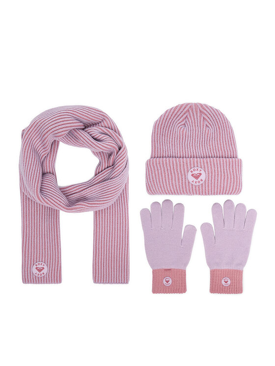 Roxy Roxy Set kapa, šal i rukavice WBEO-RX-SW346-004-AW26 Svijetlo ljubičasta