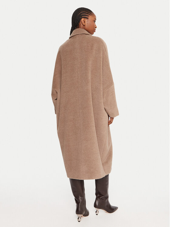 Marella Marella Cappotto di lana Icam 2523016122 Beige Regular Fit