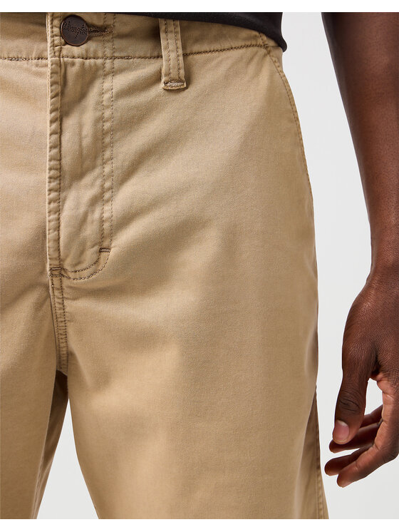Wrangler Wrangler Szorty materiałowe CHINO SHORT Beżowy Regular Fit