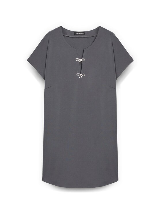 Fiorella Rubino Fiorella Rubino Sukienka codzienna 7010L001177N013 Szary Regular Fit
