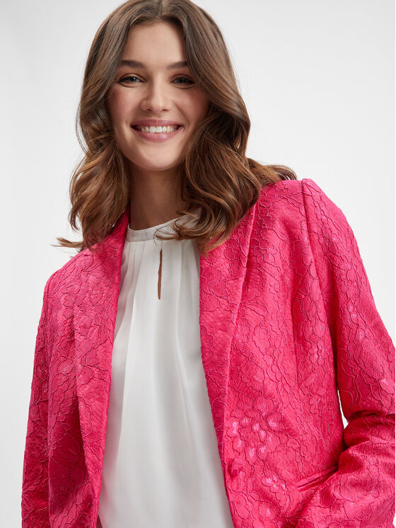 Orsay Orsay Marynarka 482456307000__40 Różowy Regular Fit