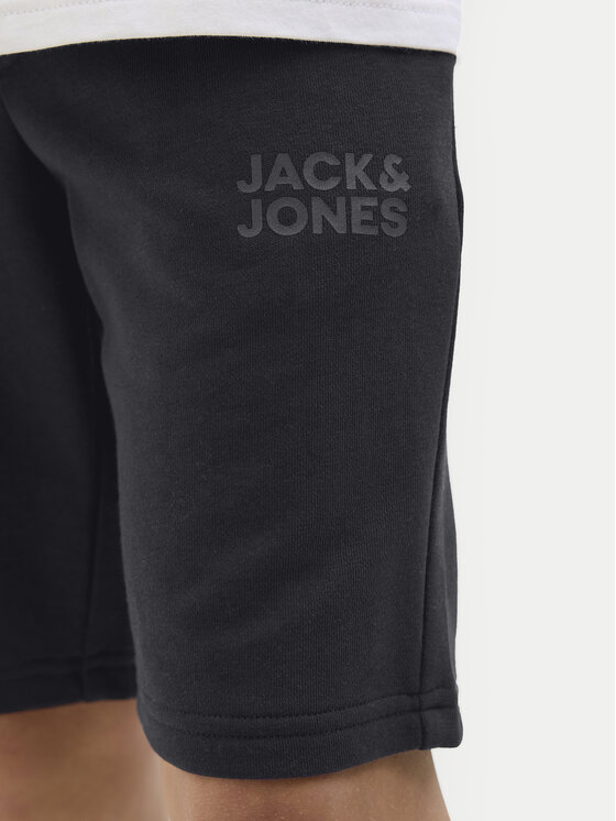 Jack & Jones Junior Jack & Jones Junior Szorty sportowe New Soft 12204818 Czarny Slim Fit