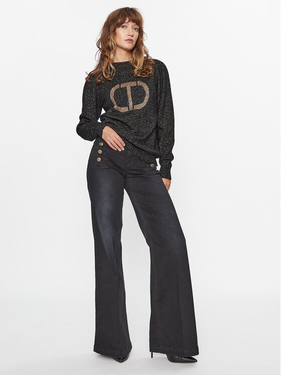 TWINSET TWINSET Πουλόβερ 232TT3203 Μαύρο Regular Fit