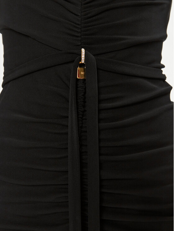 Elisabetta Franchi Elisabetta Franchi Sukienka wieczorowa AB-590-42E2-V760 Czarny Slim Fit