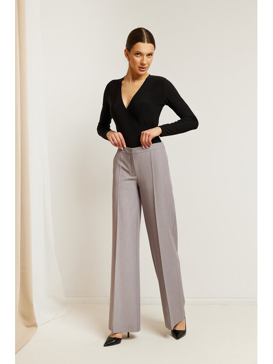 Stylove Stylove Spodnie materiałowe S311 Szary Regular Fit