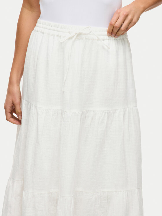 Vila Vila Maxi sukně Lania 14105428 Bílá Regular Fit