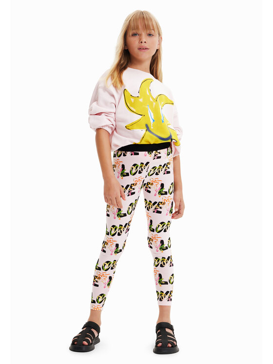 Desigual Desigual Leggings 23SGKK03 Ružičasta Slim Fit
