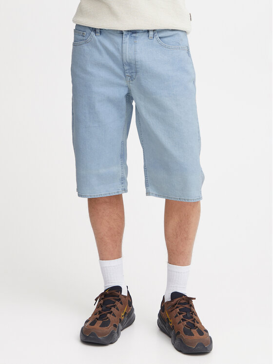 Blend Blend Džínové šortky 20716430 Světle modrá Slim Fit