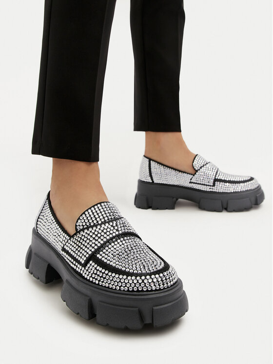 Steve Madden Loafers Trifecta_R SM11003506 Argintiu