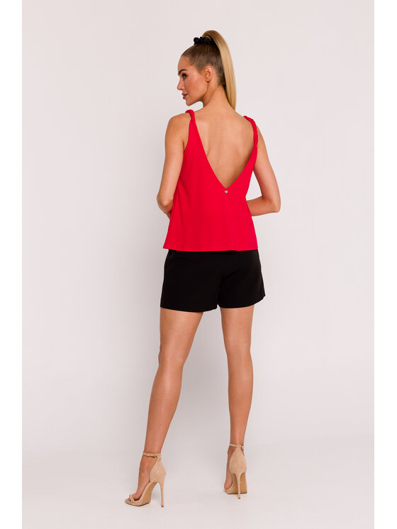 Made of Emotion Made of Emotion Blusa M792 Rosso Generous Fit
