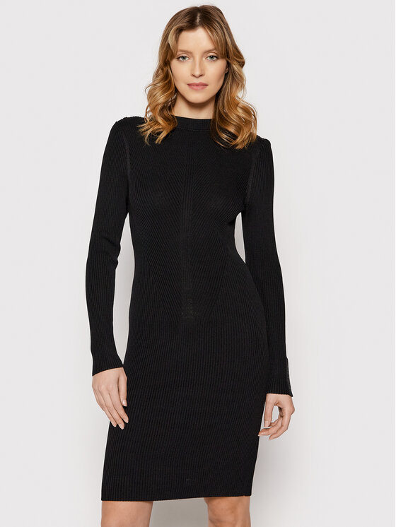 Vestito di maglia Technical K20K203231 Nero Slim
