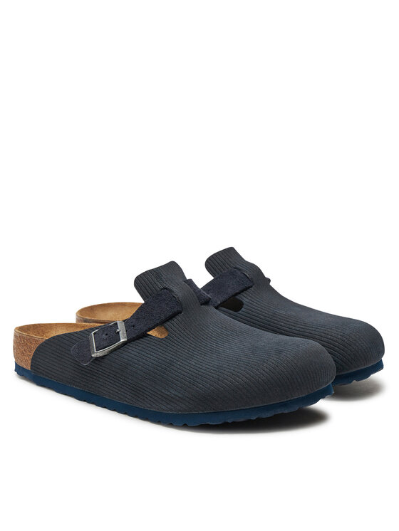 Birkenstock Birkenstock Чехли Boston zamsz 1026108 Тъмносин