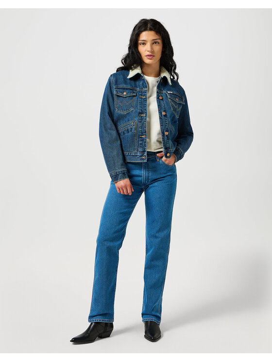 Wrangler Wrangler Giacca da donna HERITAGE SHERPA JACKET Blu Regular Fit