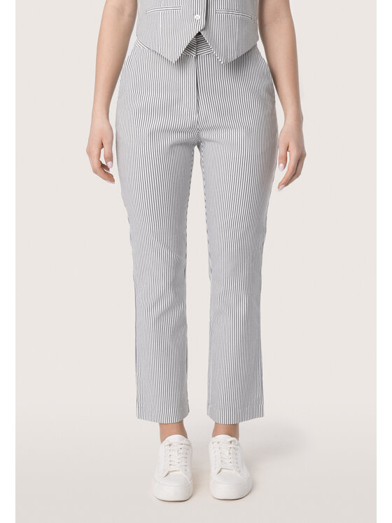 QUIOSQUE Dámske nohavice 3UD001 Biela Regular Fit