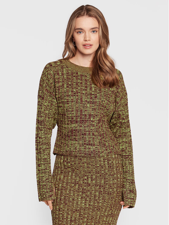 Gina Tricot Pulover Beverly 17579 Verde Regular Fit