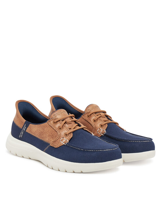 Skechers Skechers Mokasinke On-The-Go Flex-Palmilla 136536/NVY Tamnoplava