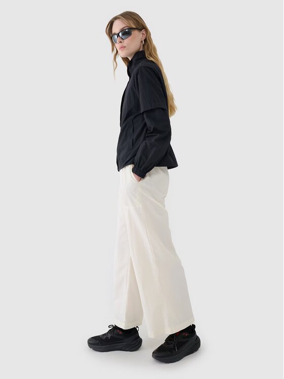 4F 4F Prechodná bunda 4FWSS25TJACF190-20S Čierna Oversize