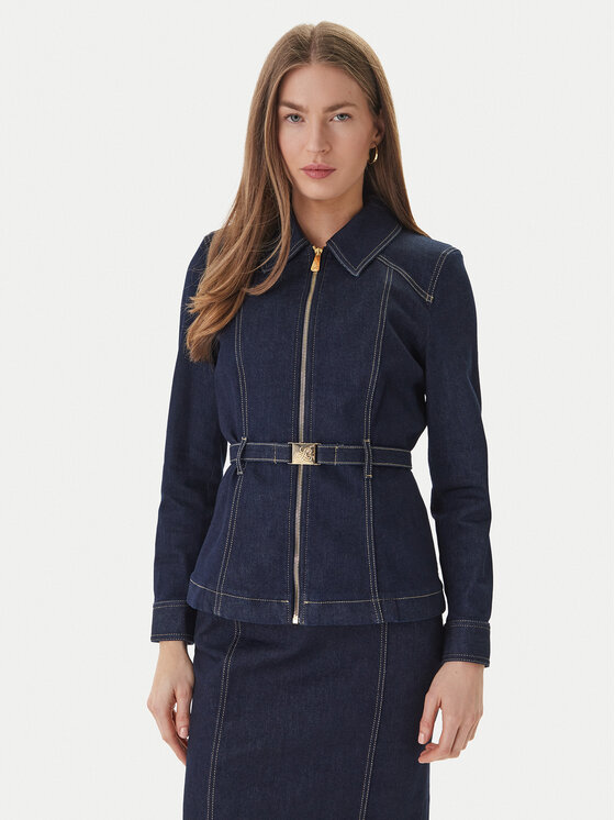 Luisa Spagnoli Luisa Spagnoli Giacca di jeans Vigana 542808 Blu scuro Slim Fit