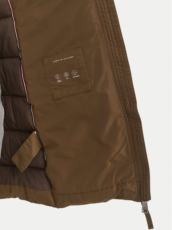 Tommy Hilfiger Tommy Hilfiger Žieminė striukė Heritage Tyra  WW0WW51563 Tamsiai žalia Slim Fit