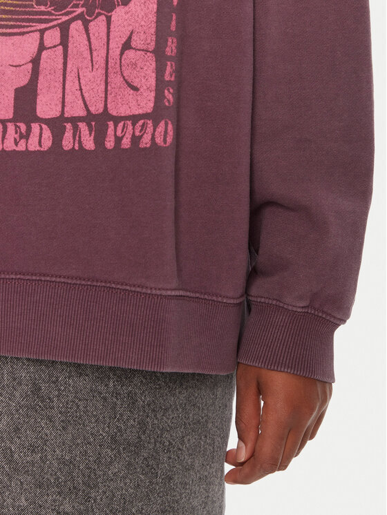 Roxy Roxy Majica dugih rukava Lineup ERJFT05005 Ljubičasta Oversize
