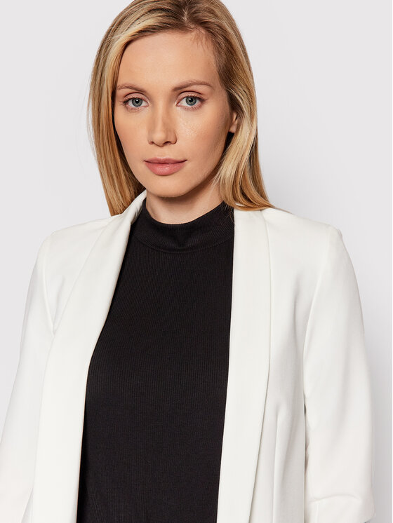 Pieces Pieces Marynarka Boss 17090996 Biały Regular Fit