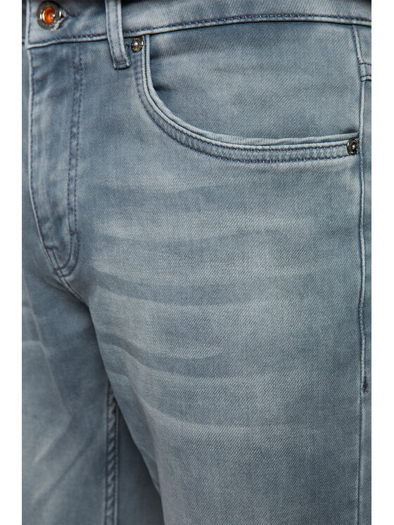 Lancerto Lancerto Jeansy Bryson Szary Slim Fit