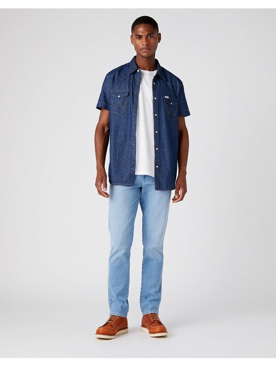Wrangler Wrangler Jeansy TEXAS SLIM Niebieski Slim Fit