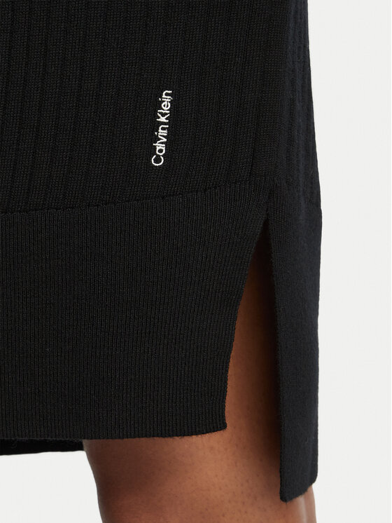 Calvin Klein Calvin Klein Vestito di maglia LV044H362G Nero Slim Fit