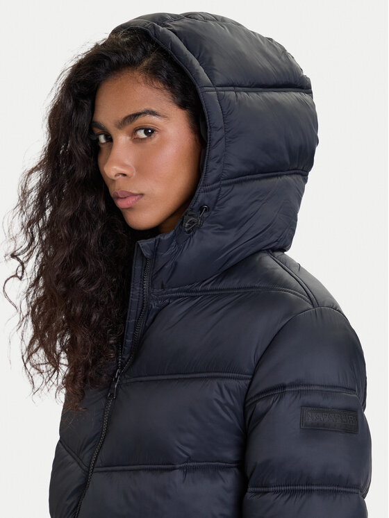 Napapijri Napapijri Žieminis paltas A-Ega NP0A88XF Juoda Regular Fit