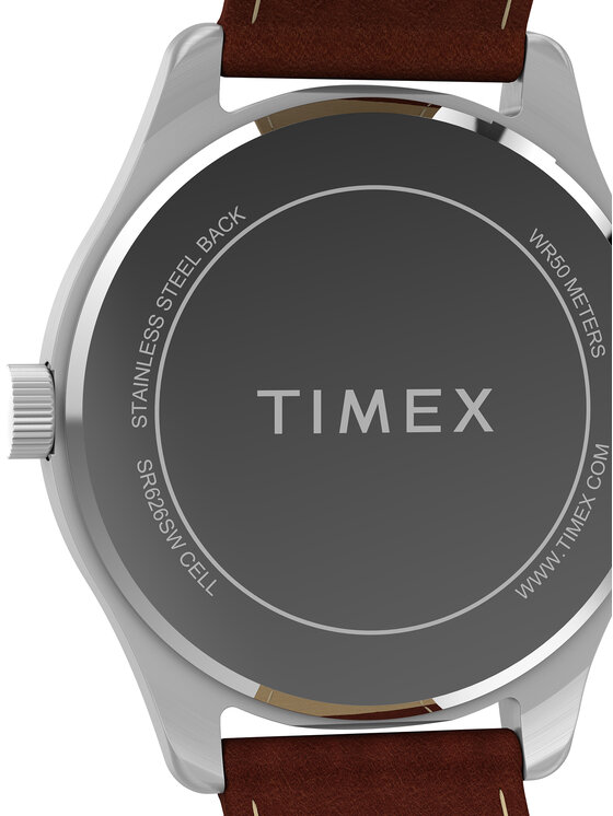 Timex Timex Ročna ura Main Street TW2Y16200 Rjava